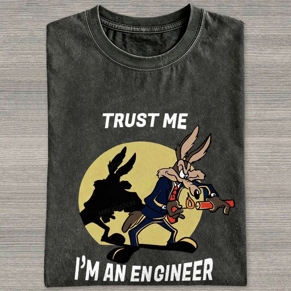 Trust Me I'm An Engineer Washed T-shirt