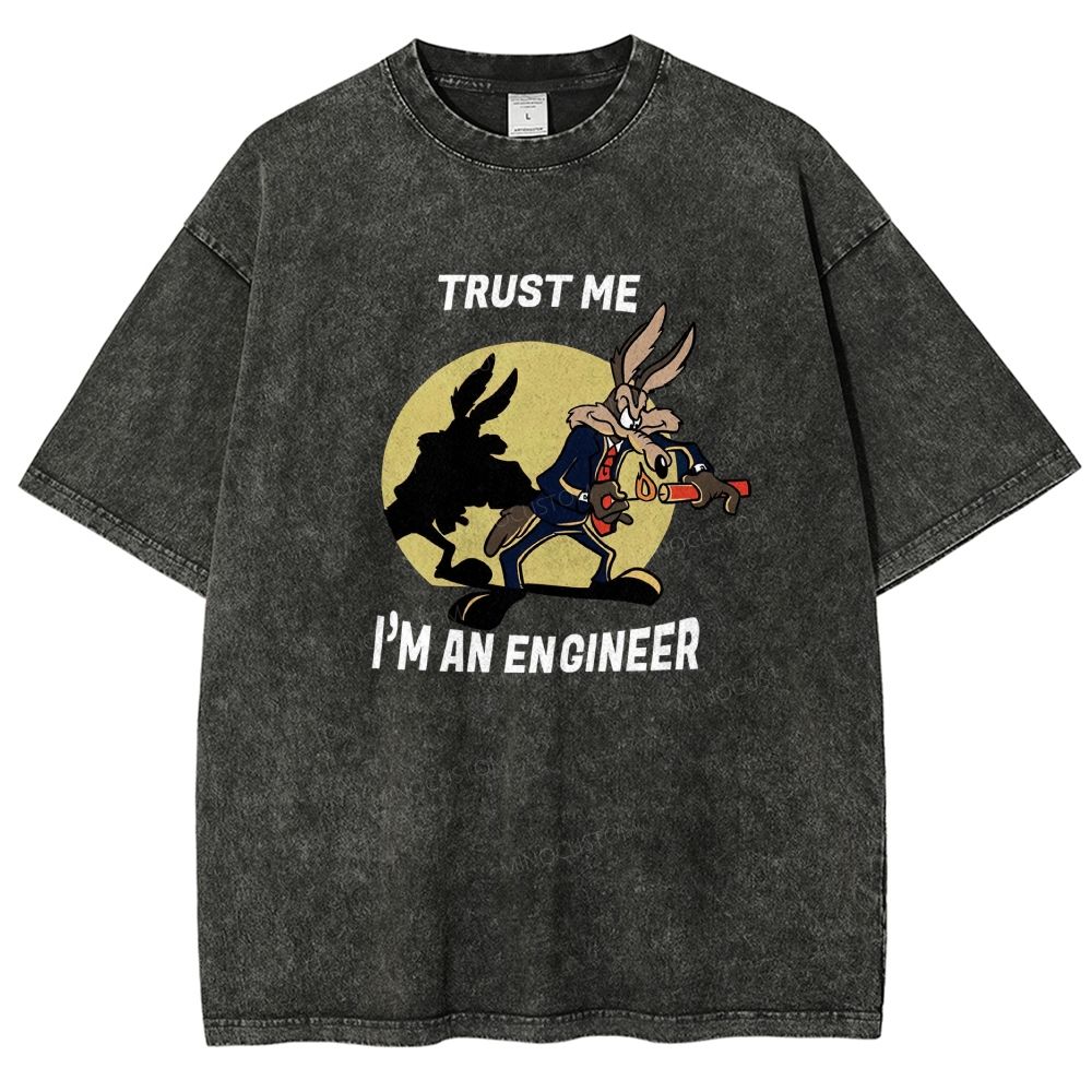Trust Me I'm An Engineer Washed T-shirt