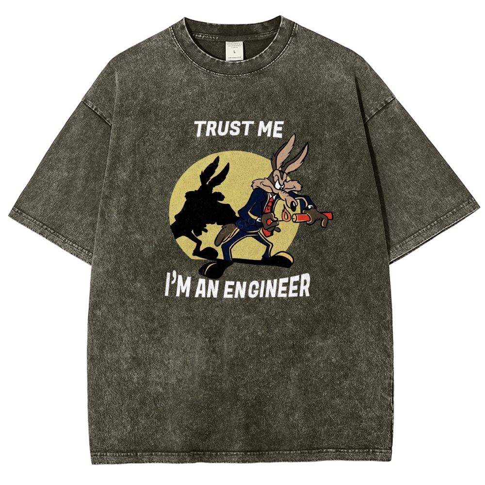 Trust Me I'm An Engineer Washed T-shirt