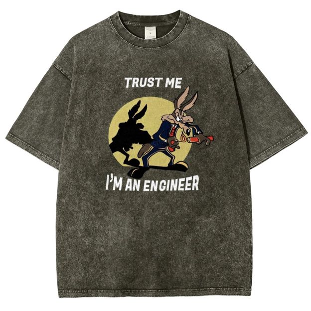 Trust Me I'm An Engineer Washed T-shirt