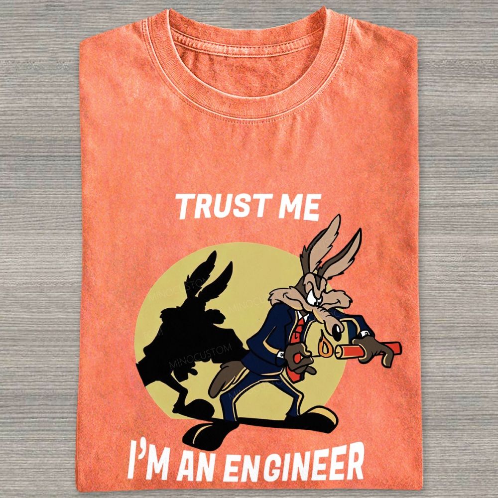 Trust Me I'm An Engineer Washed T-shirt