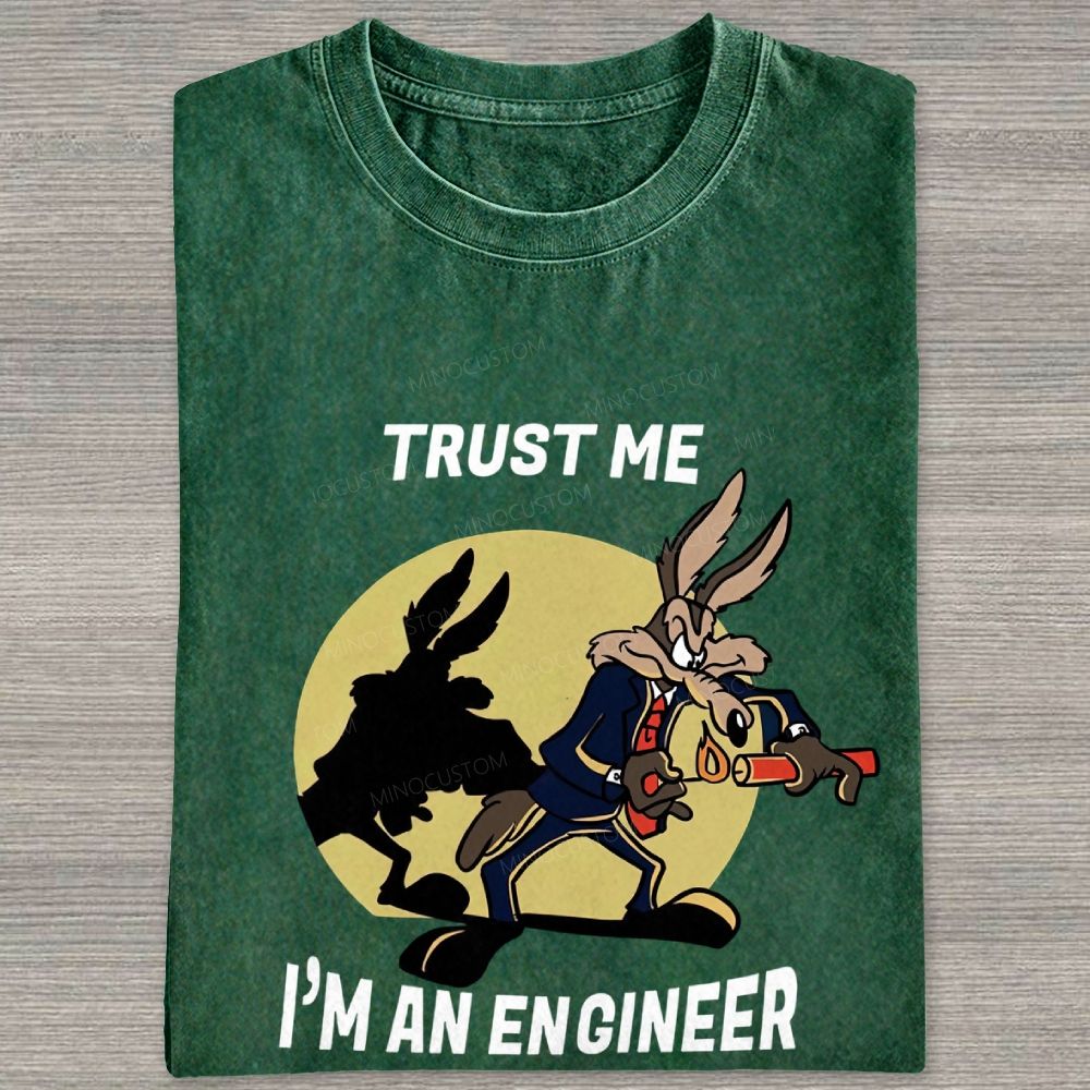 Trust Me I'm An Engineer Washed T-shirt