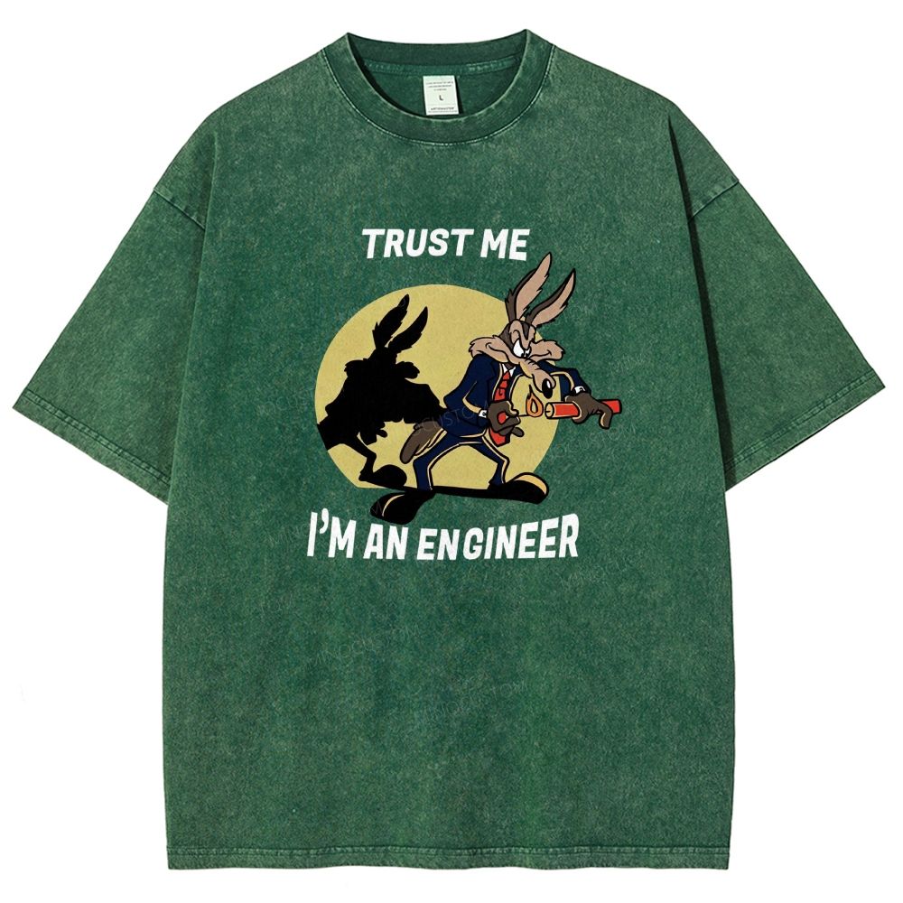 Trust Me I'm An Engineer Washed T-shirt