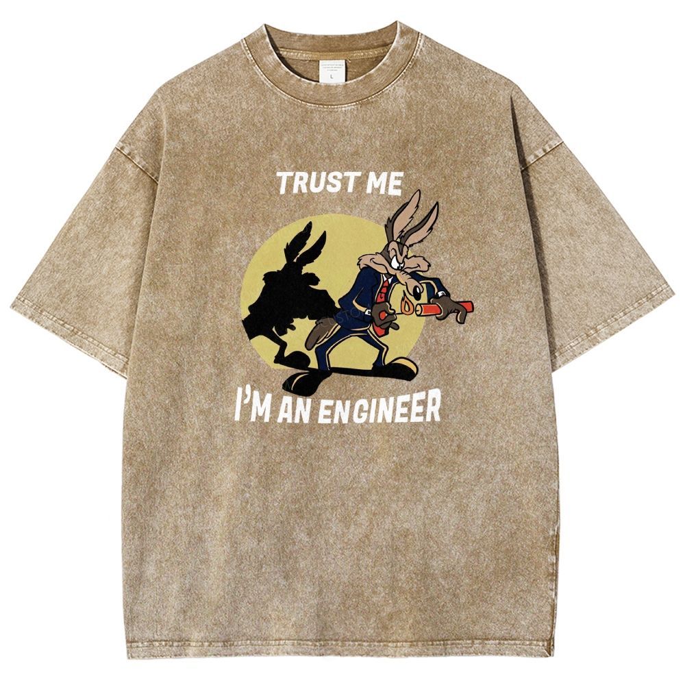 Trust Me I'm An Engineer Washed T-shirt