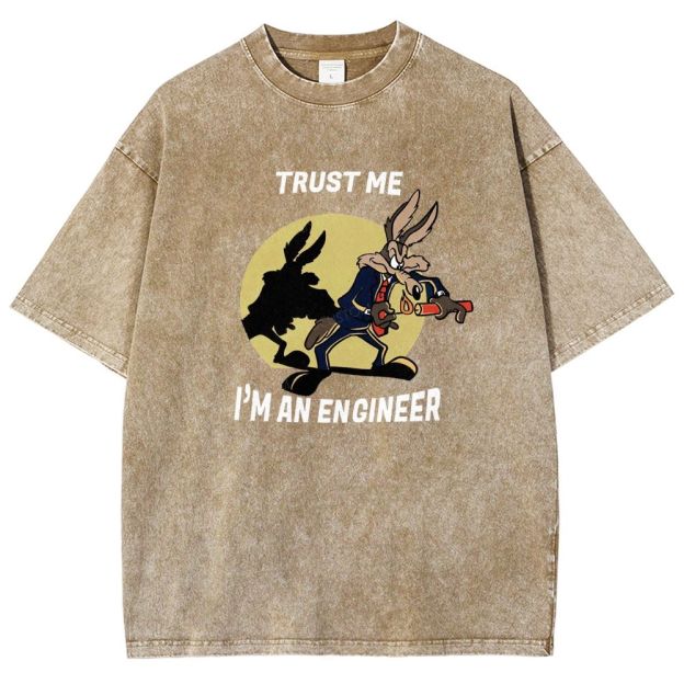 Trust Me I'm An Engineer Washed T-shirt