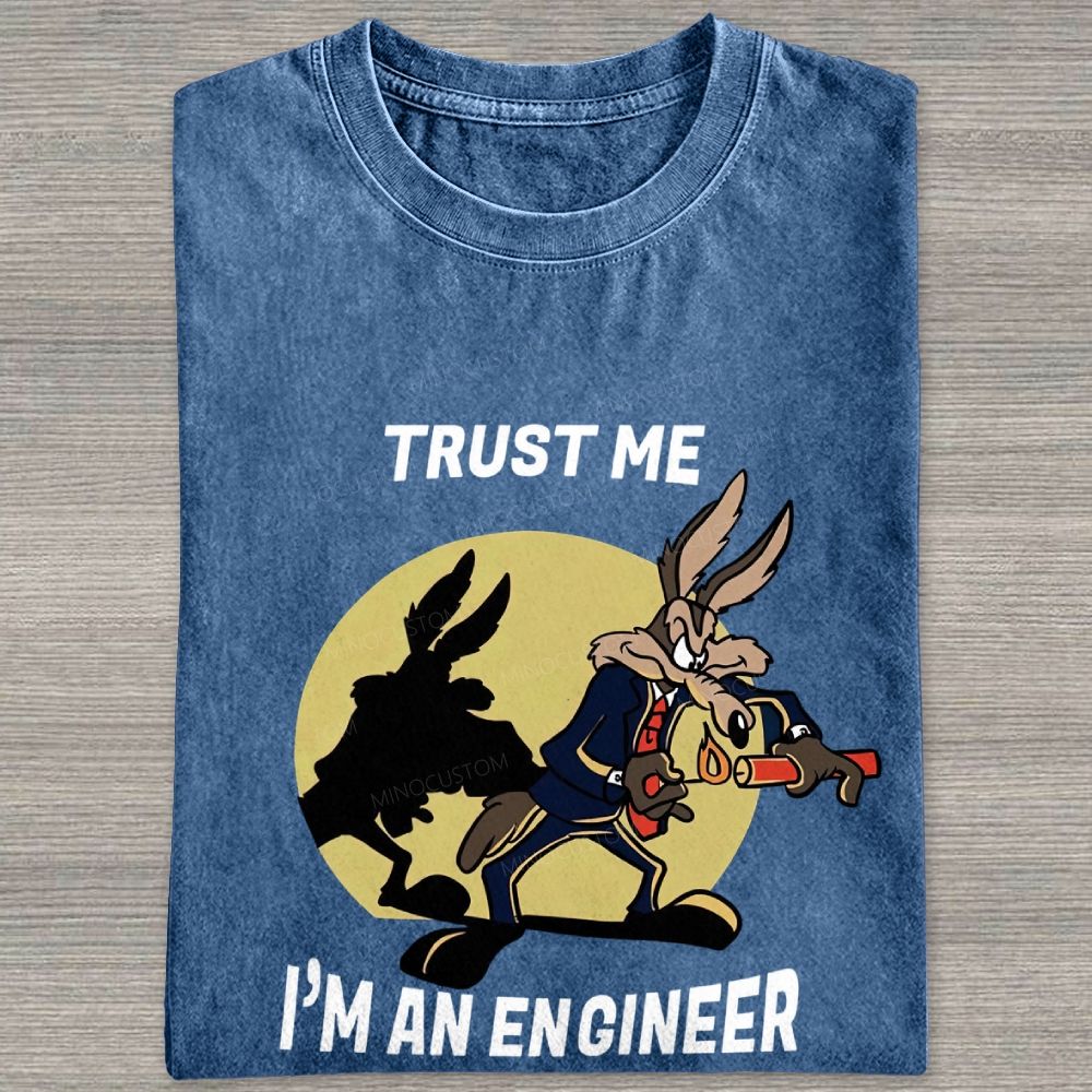 Trust Me I'm An Engineer Washed T-shirt