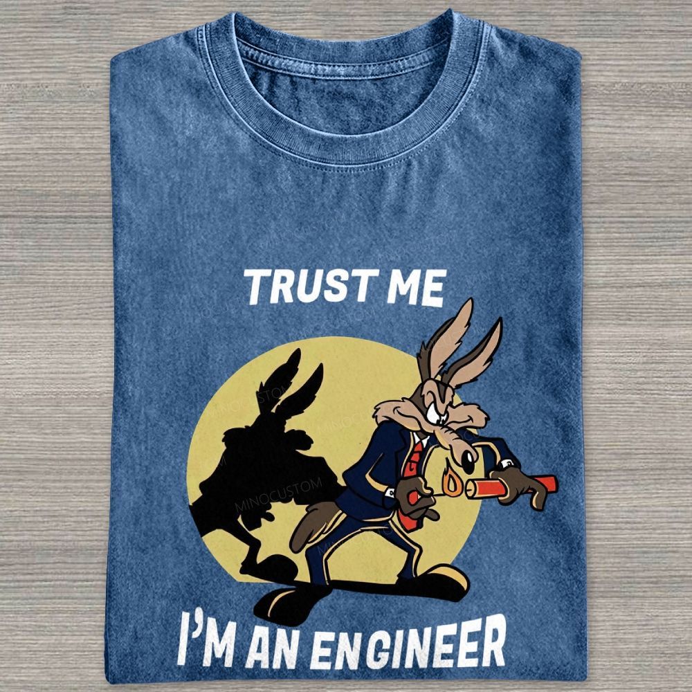 Trust Me I'm An Engineer Washed T-shirt