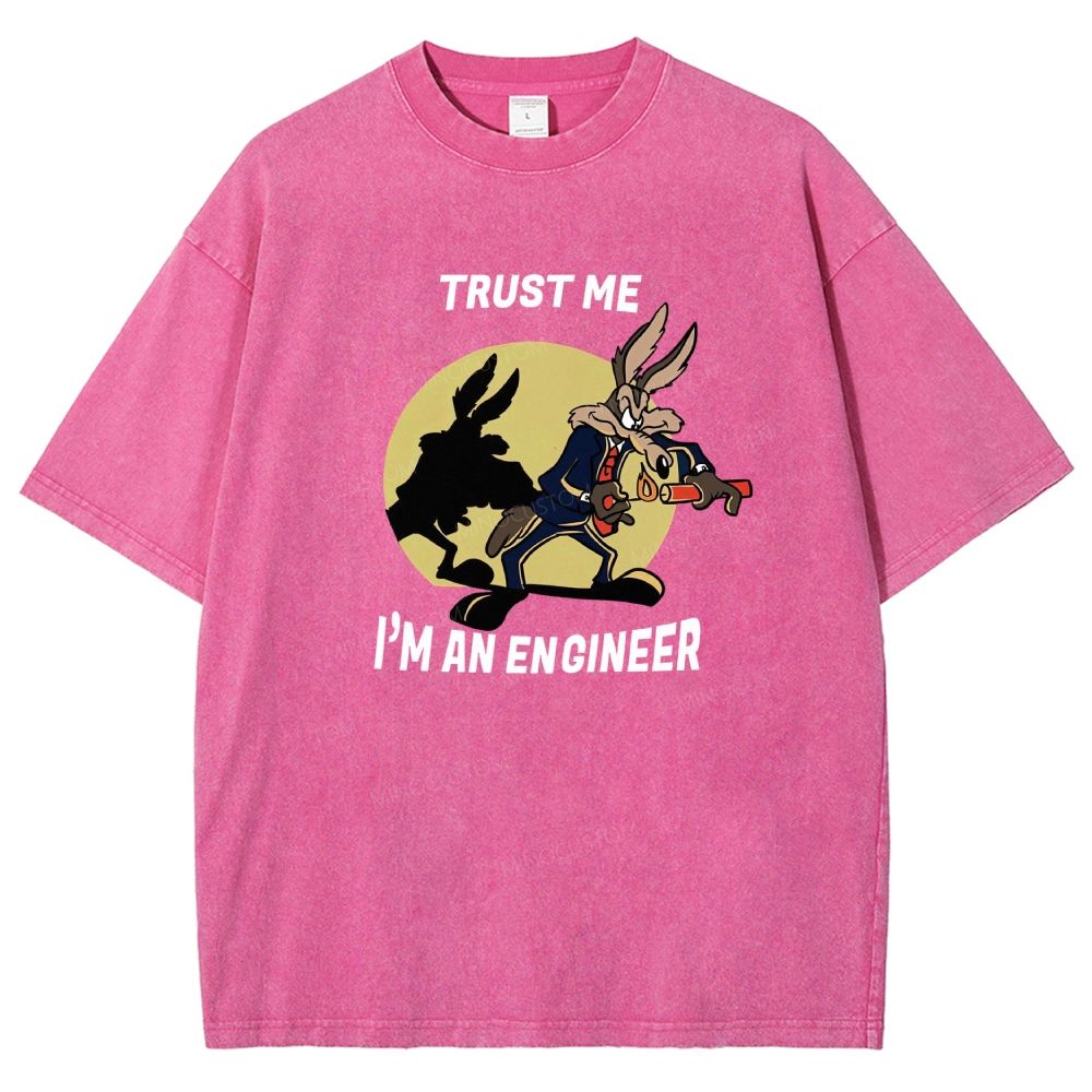 Trust Me I'm An Engineer Washed T-shirt