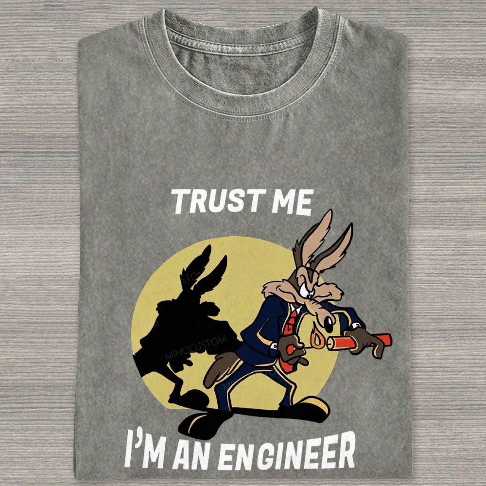 Trust Me I'm An Engineer Washed T-shirt