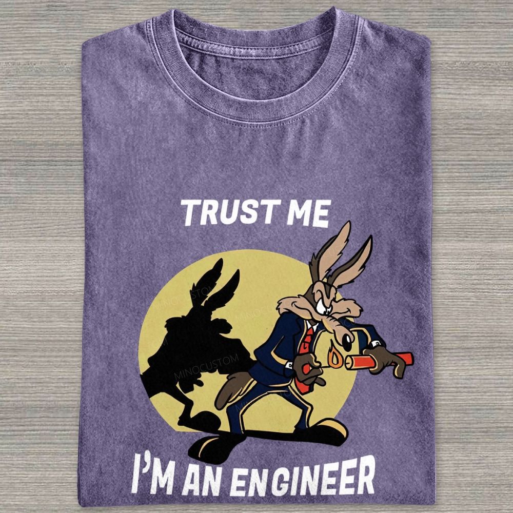 Trust Me I'm An Engineer Washed T-shirt