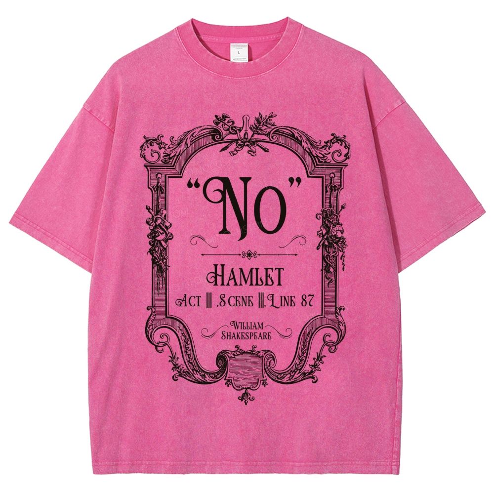 Ornate Baroque Vintage Frame Unisex Fit Washed T-Shirt