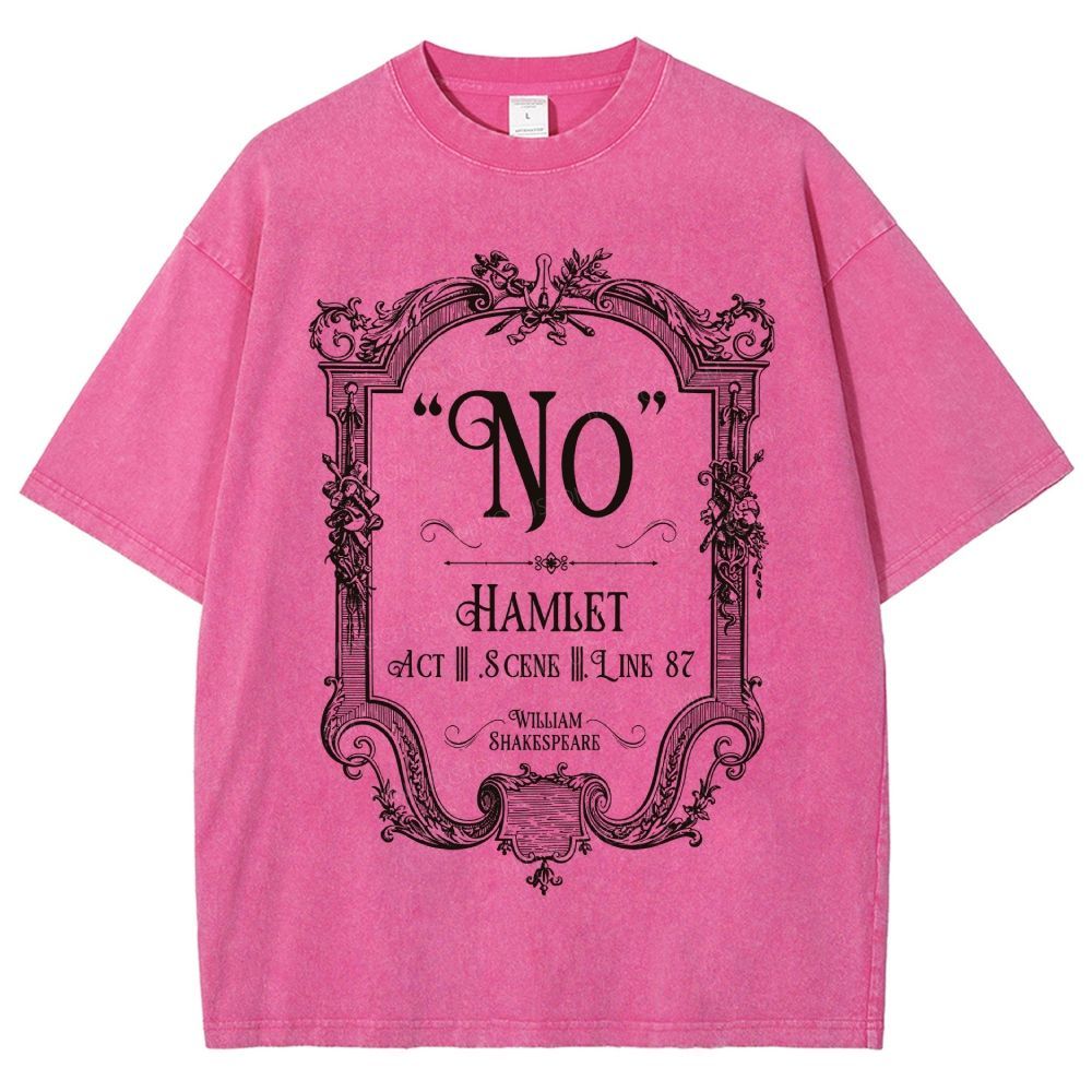 Ornate Baroque Vintage Frame Unisex Fit Washed T-Shirt