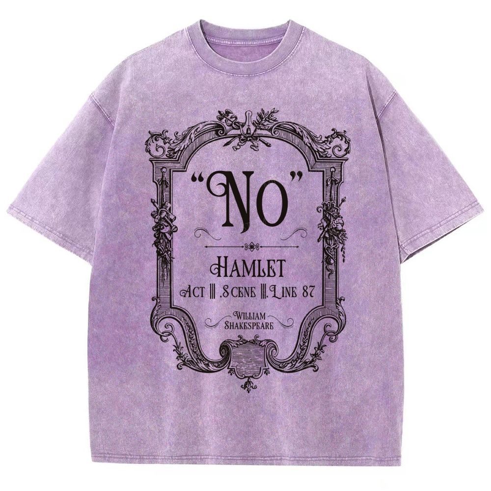 Ornate Baroque Vintage Frame Unisex Fit Washed T-Shirt