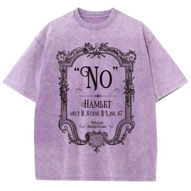 Ornate Baroque Vintage Frame Unisex Fit Washed T-Shirt