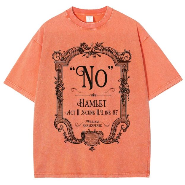 Ornate Baroque Vintage Frame Unisex Fit Washed T-Shirt