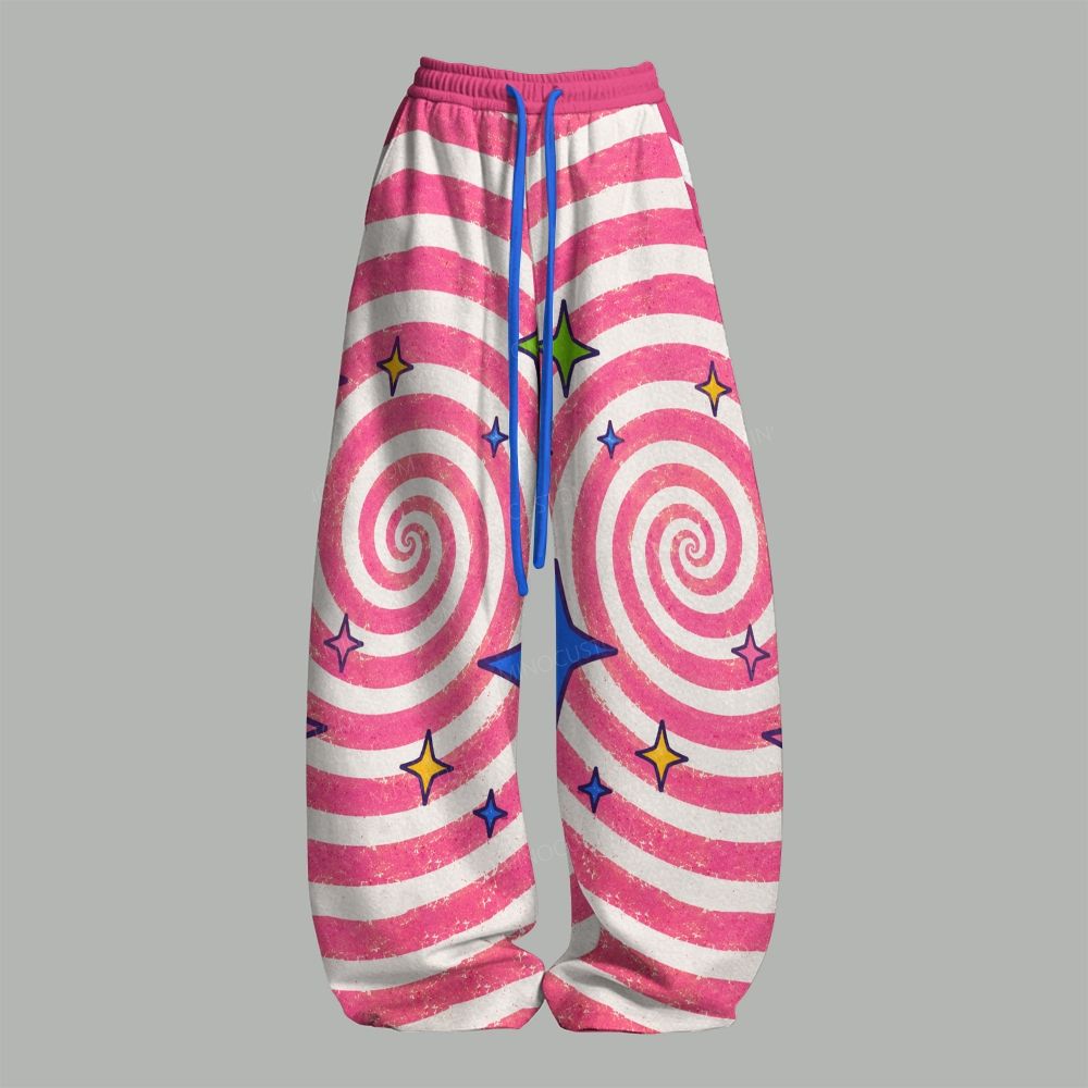Rainbow Unicorn Alpha Male Quote Top & Elasticated Trousers Two-Piece Set