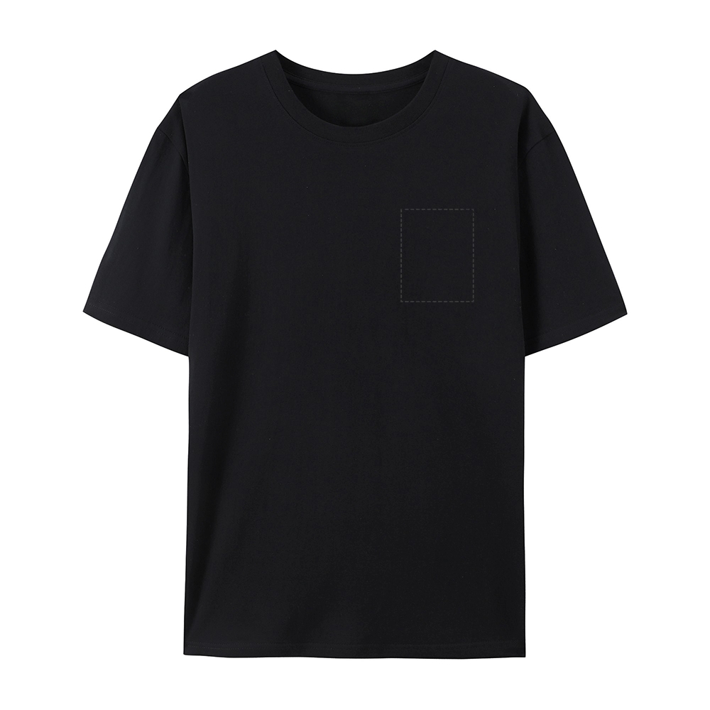 Custom Front and Back Full Print Cotton T-Shirt 