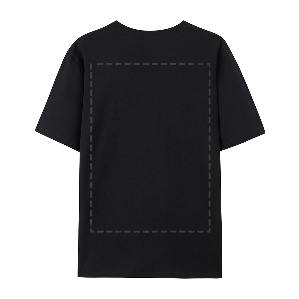 Custom Front and Back Full Print Cotton T-Shirt 