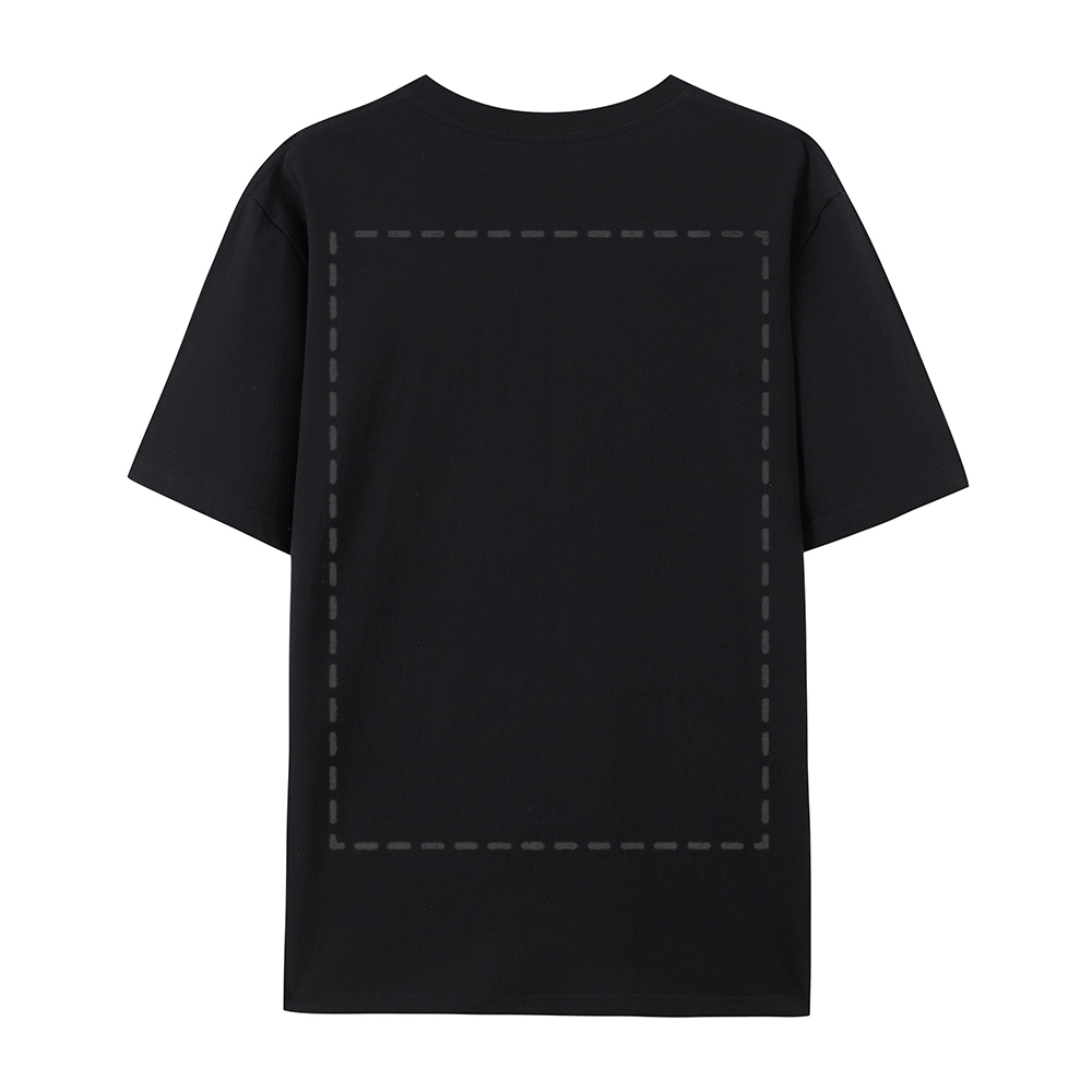Custom Front and Back Full Print Cotton T-Shirt 