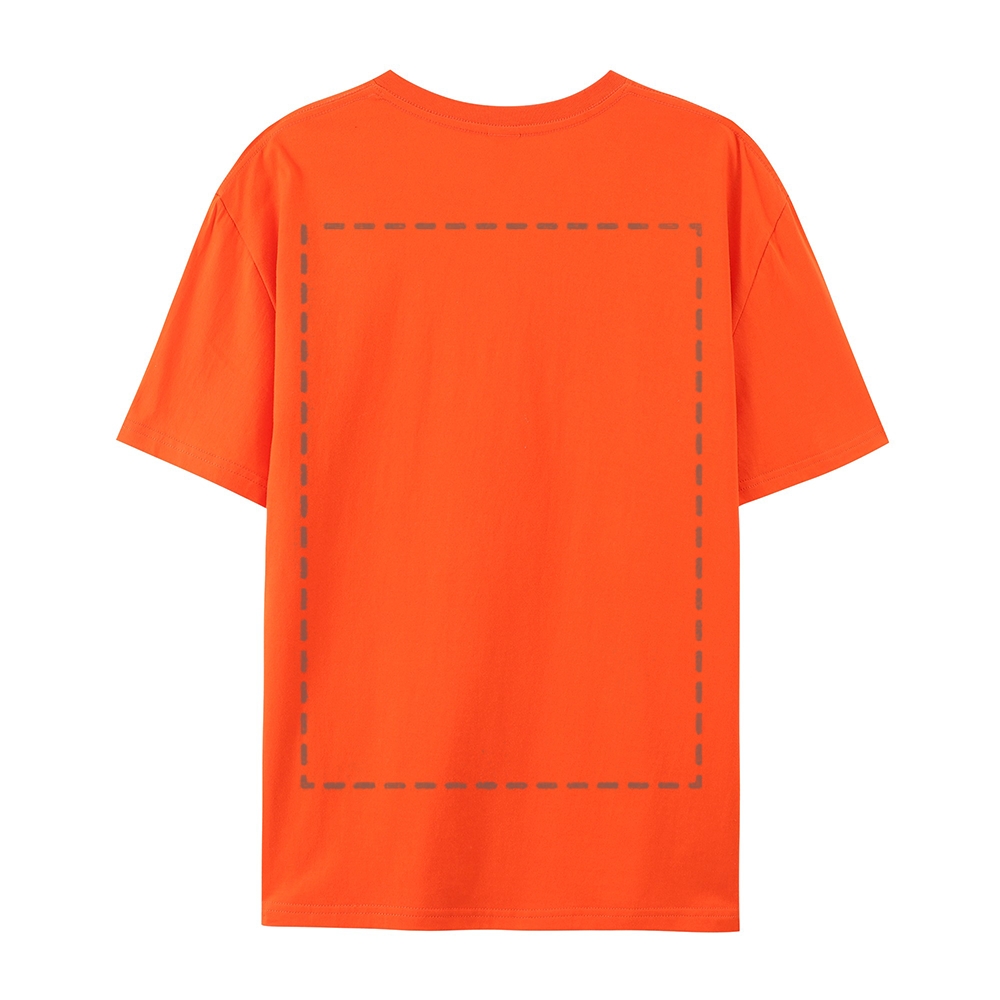 Custom Front and Back Full Print Cotton T-Shirt 