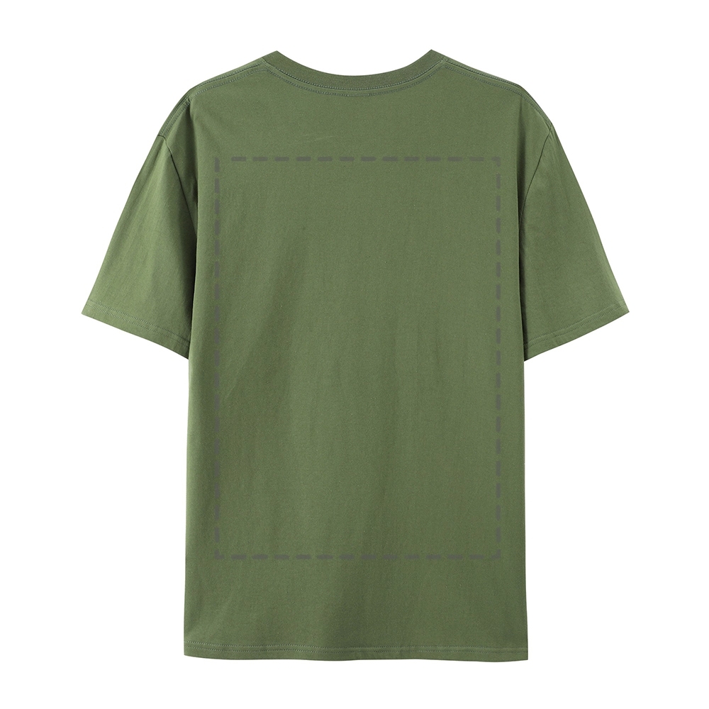 Custom Front and Back Full Print Cotton T-Shirt 