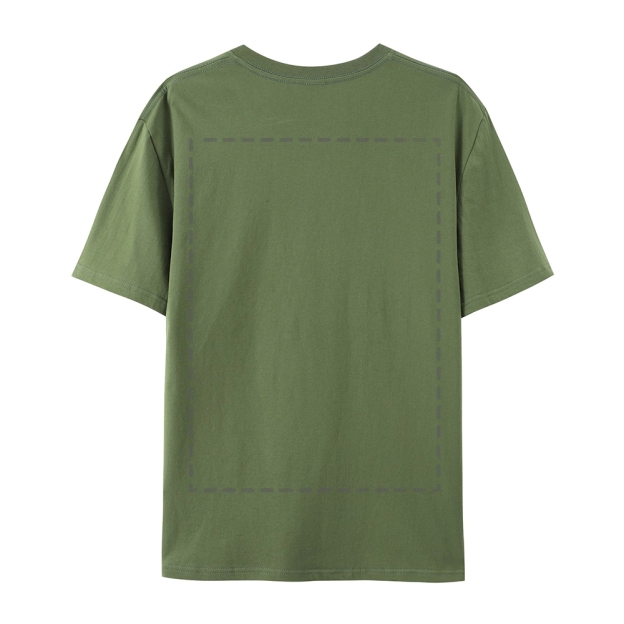 Custom Front and Back Full Print Cotton T-Shirt 