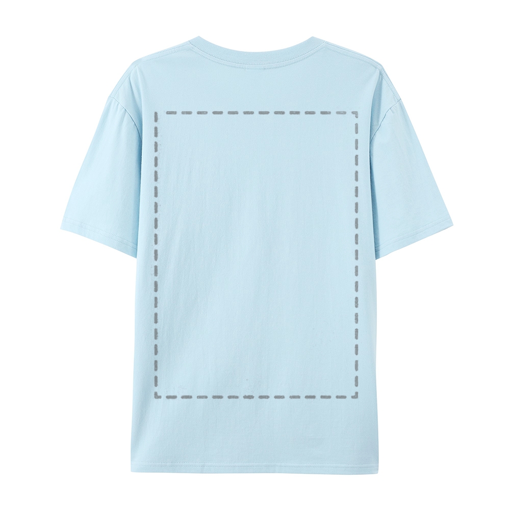Custom Front and Back Full Print Cotton T-Shirt 