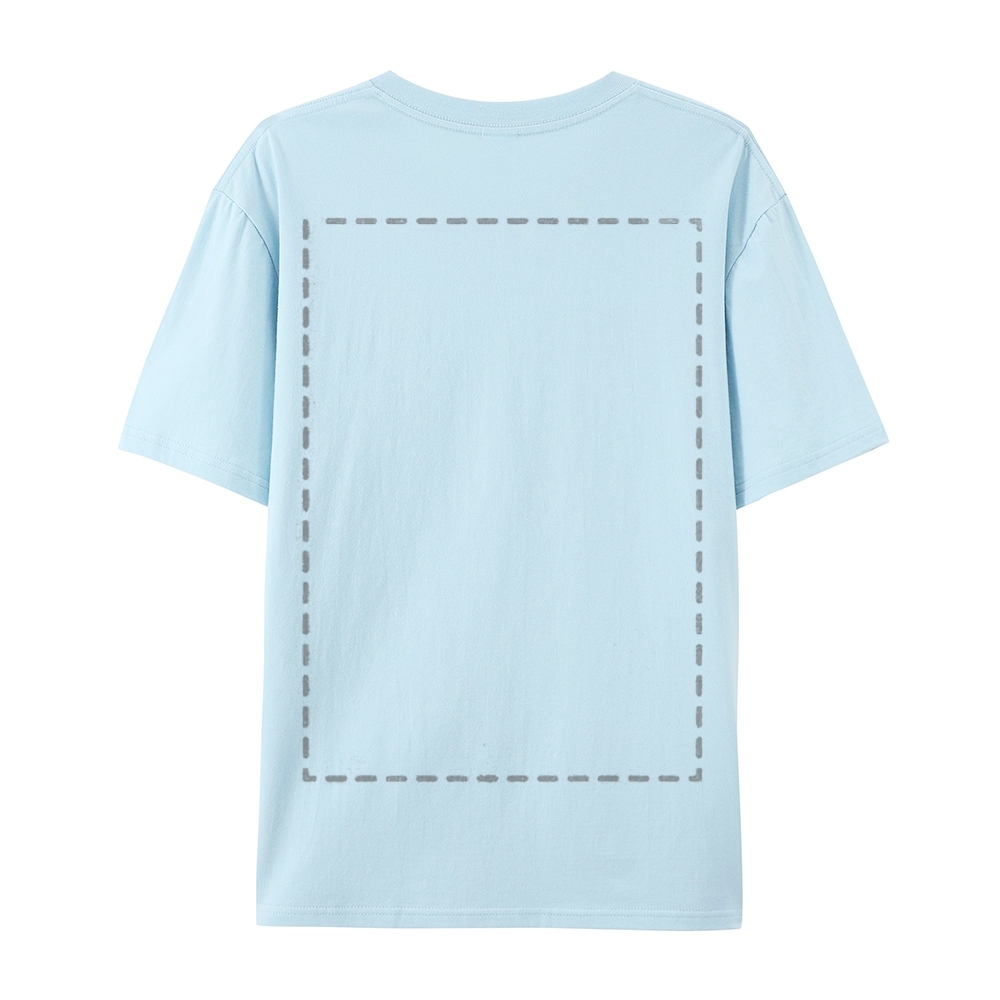 Custom Front and Back Full Print Cotton T-Shirt 