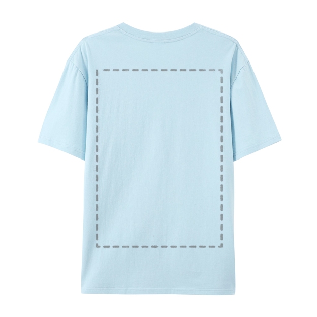 Custom Front and Back Full Print Cotton T-Shirt 