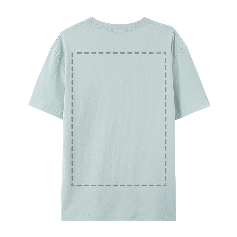 Custom Front and Back Full Print Cotton T-Shirt 