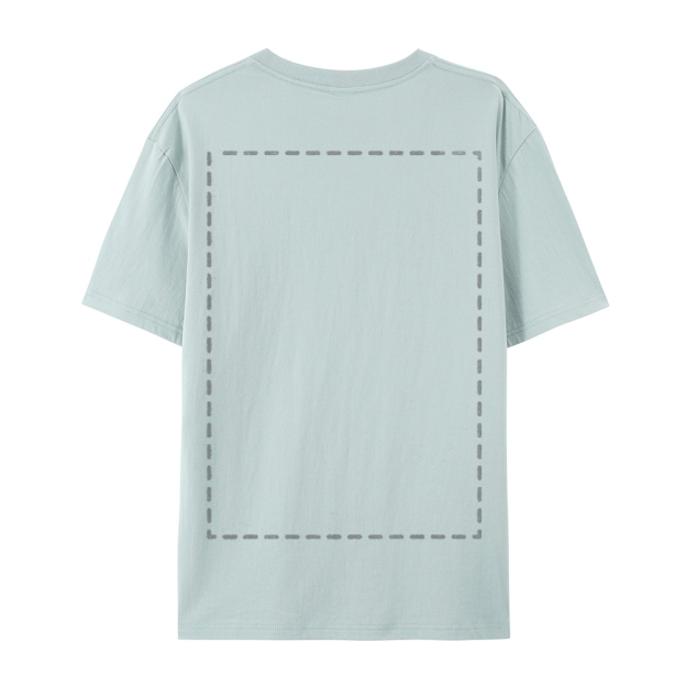 Custom Front and Back Full Print Cotton T-Shirt 