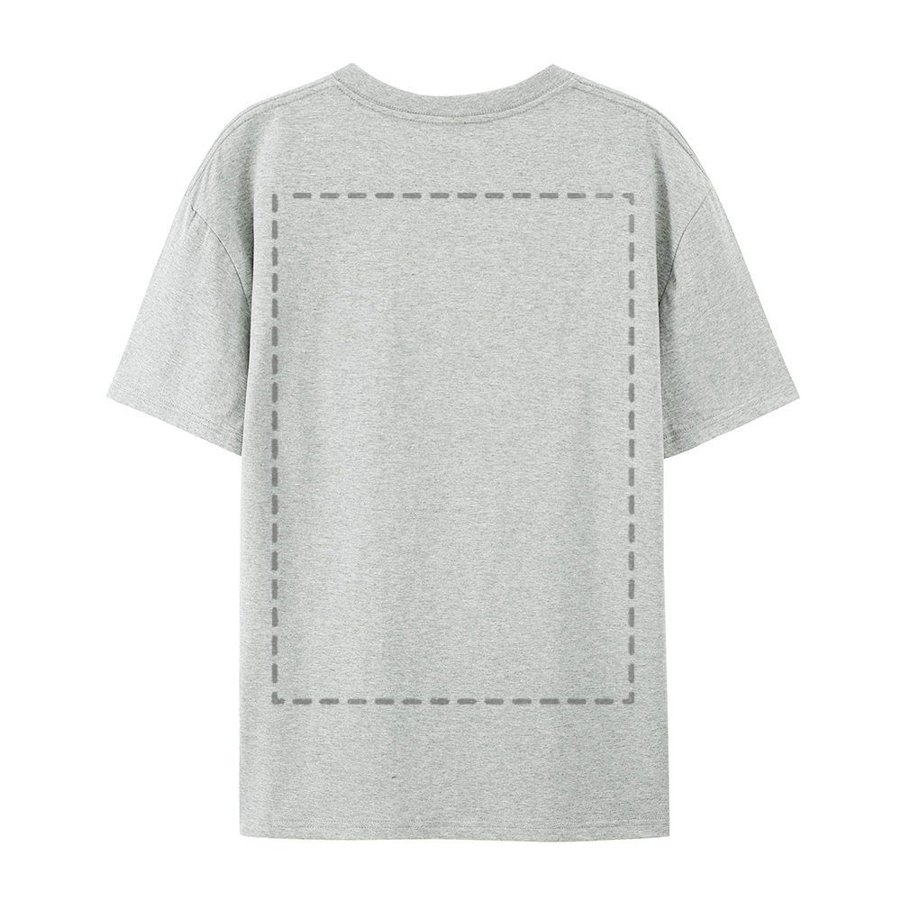Custom Front and Back Full Print Cotton T-Shirt 