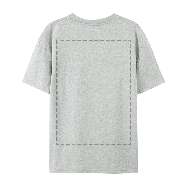 Custom Front and Back Full Print Cotton T-Shirt 