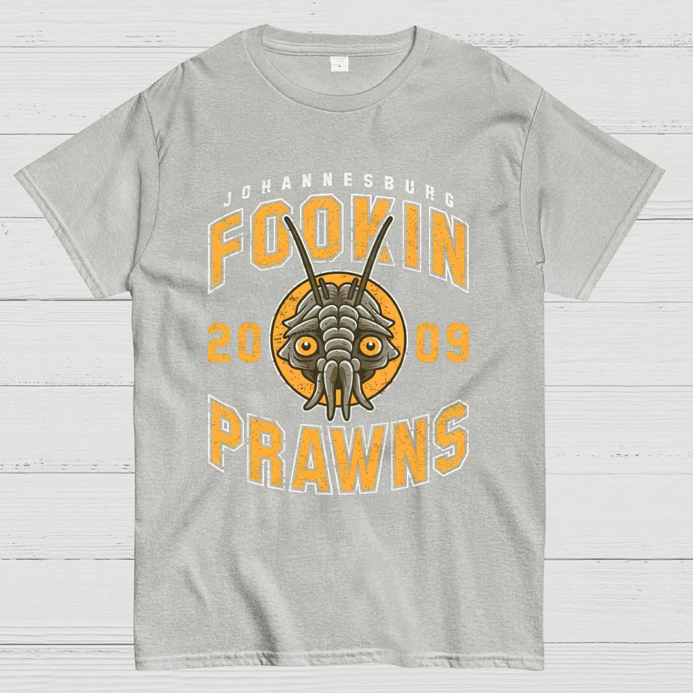 Vintage Distressed Alien Crustacean Mascot Graphic Cotton T-Shirt