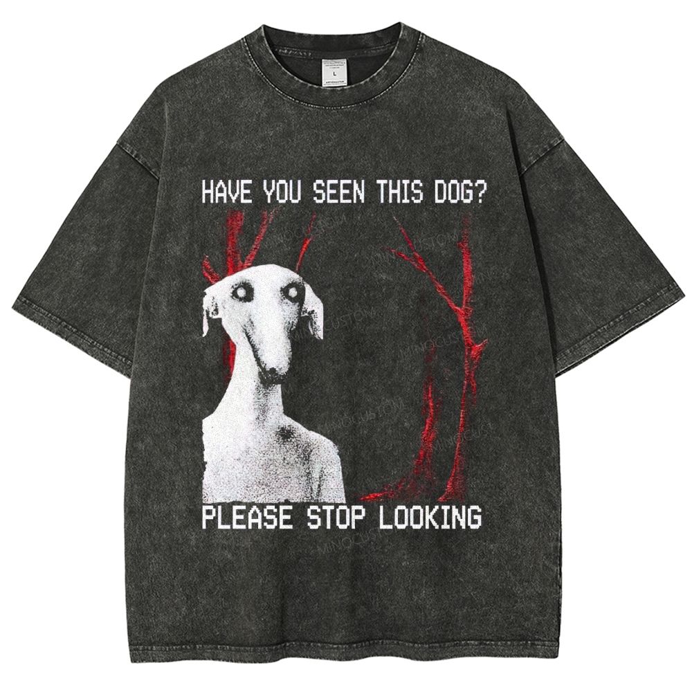 Have You Seen This Dog Unisex Fit Washed T-Shirt