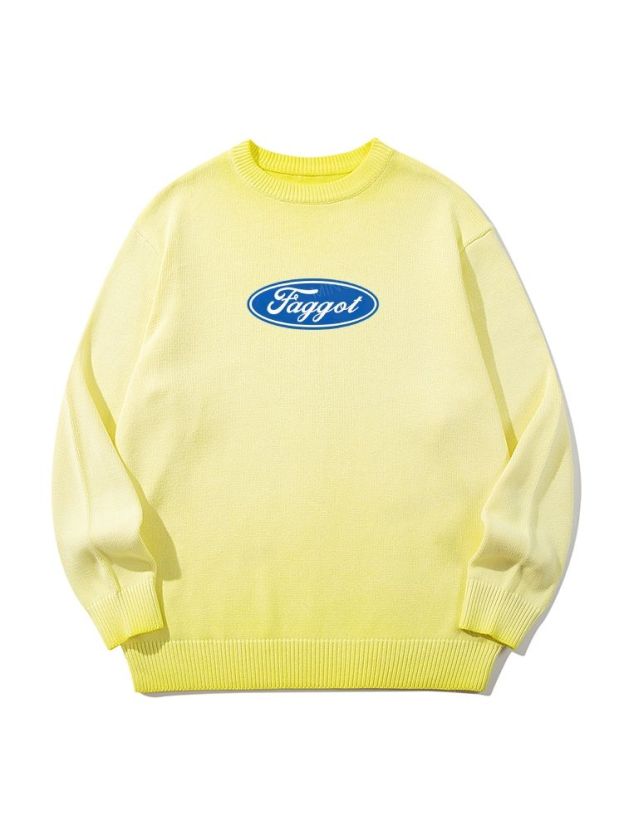 Faggot Pride Y2k Casual Sweater