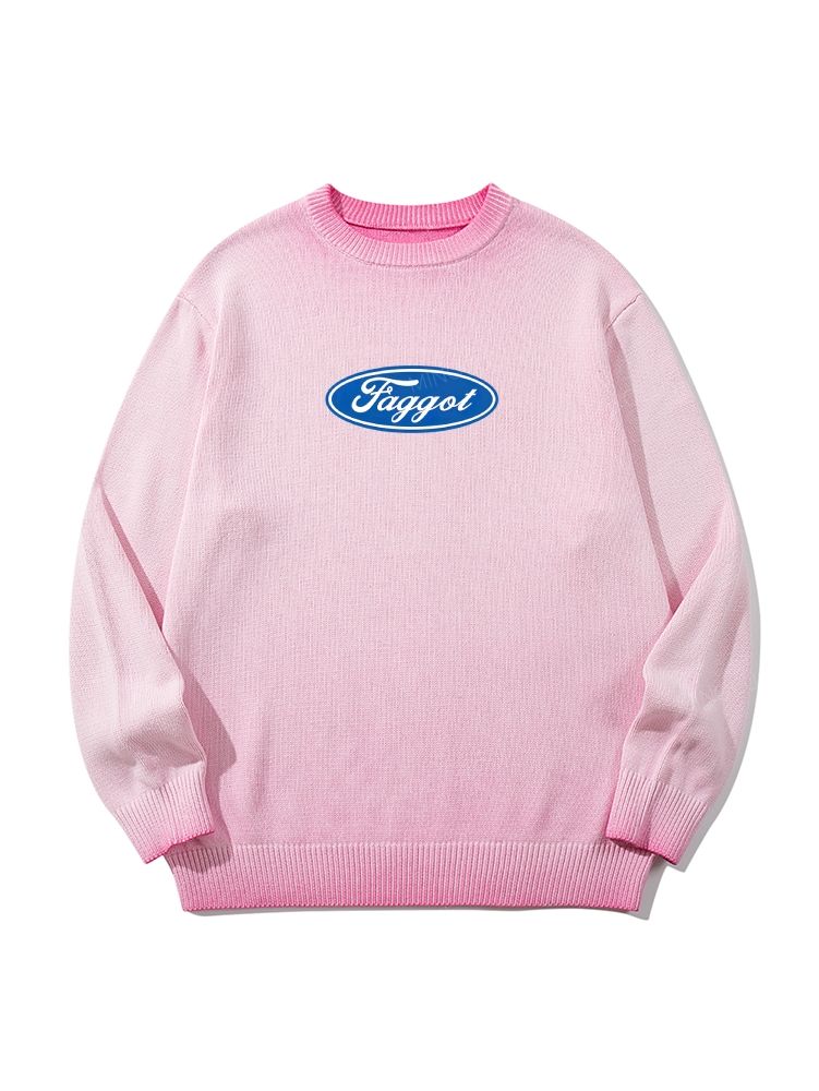 Faggot Pride Y2k Casual Sweater