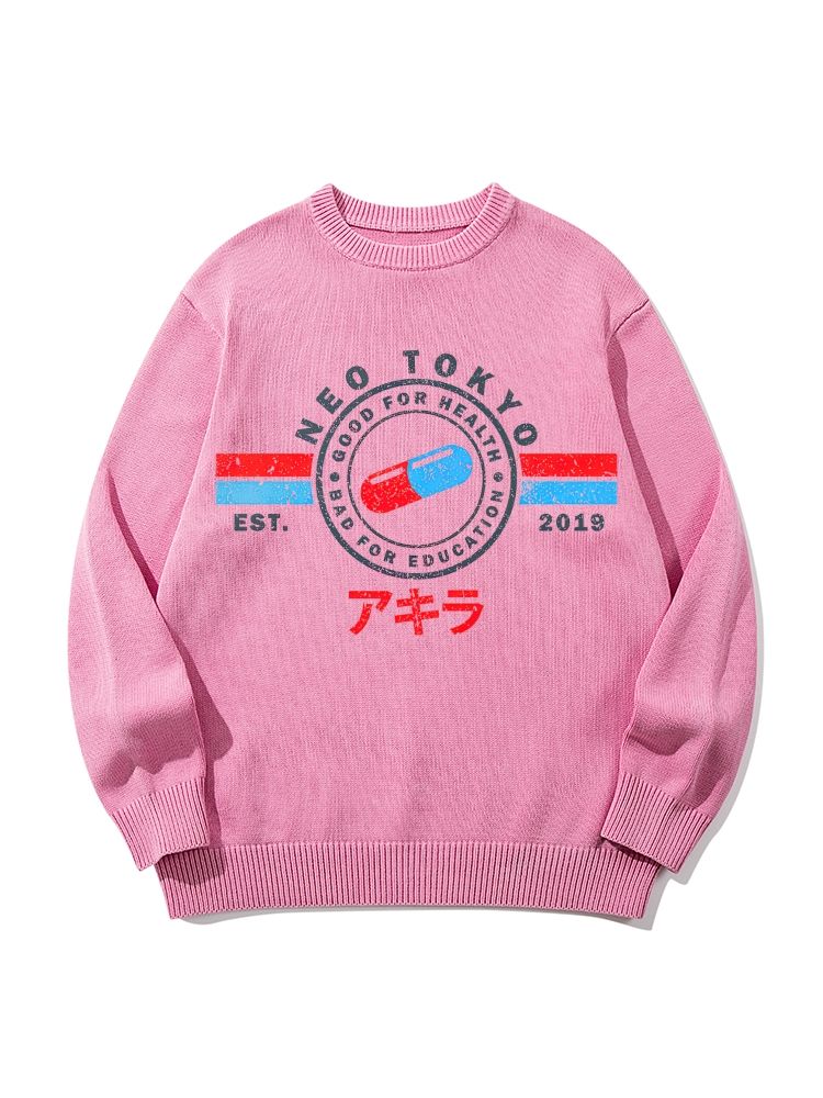 The Capsules Neo Tokyo Vibes Unisex Pure Cotton Casual Style Sweater