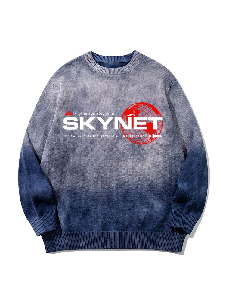  Cyberdyne Systems Skynet Neutral Gradient Retro Casual Style