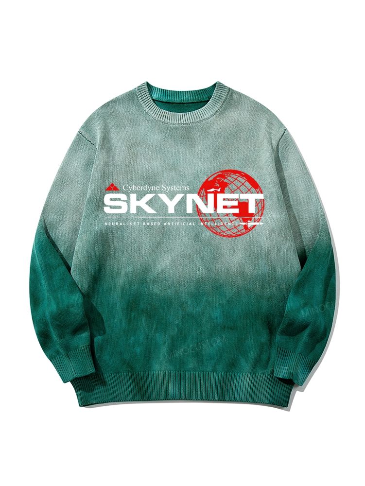  Cyberdyne Systems Skynet Neutral Gradient Retro Casual Style