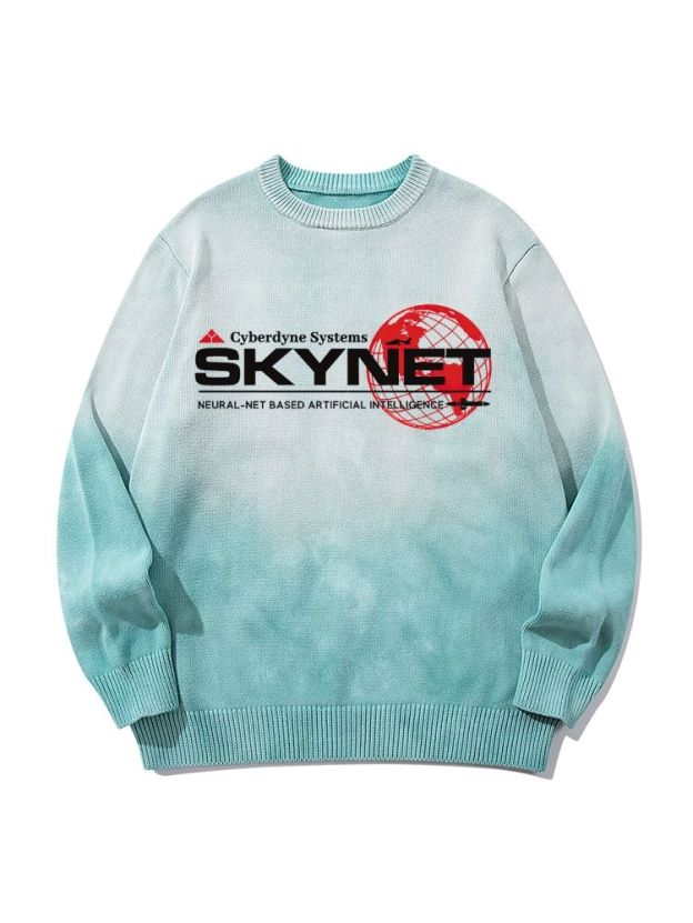  Cyberdyne Systems Skynet Neutral Gradient Retro Casual Style