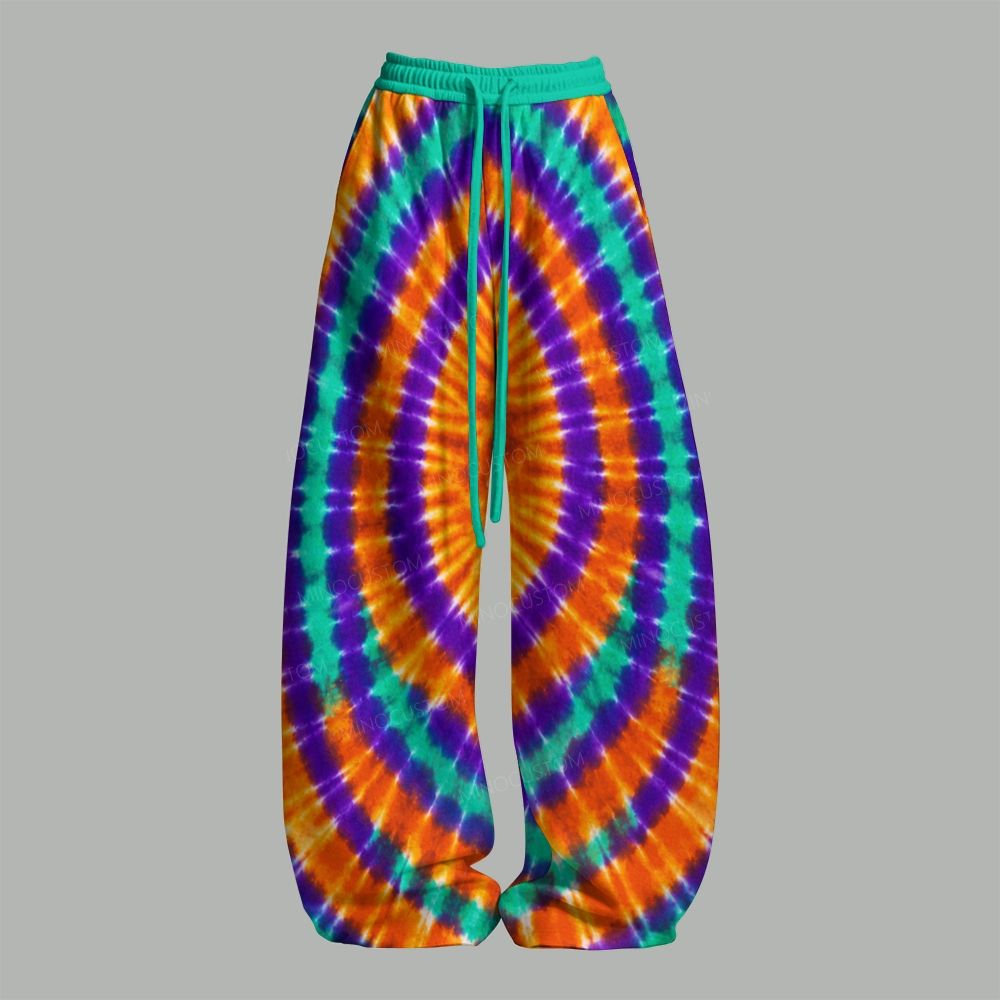 Psychedelic Skull Mushroom Planet Top & Elasticated Trousers Two-Piece Set