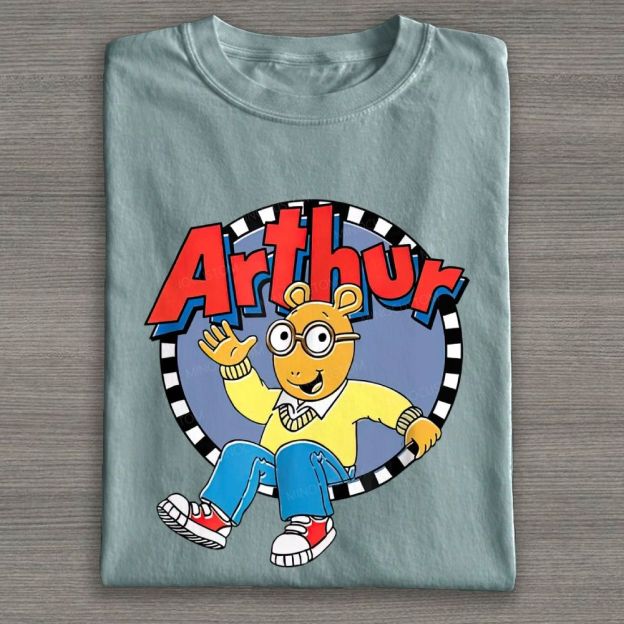 Vintage Retro Anthropomorphic Aardvark Cartoon Cotton T-shirt