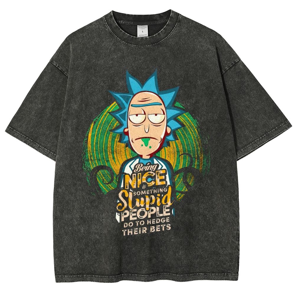 Vintage Distressed Mad Scientist Quote Unisex Fit Washed T-Shirt