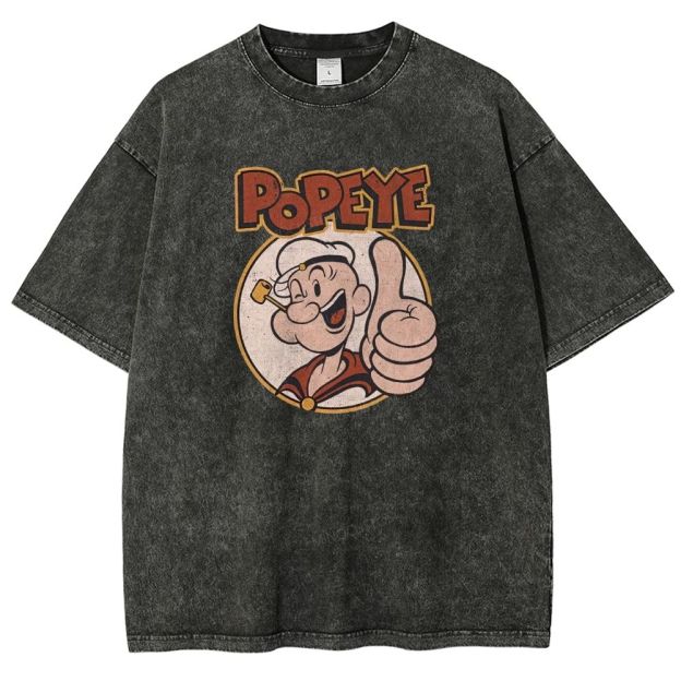 Retro Vintage Sailor Guy Thumbs‑up Washed T-shirt