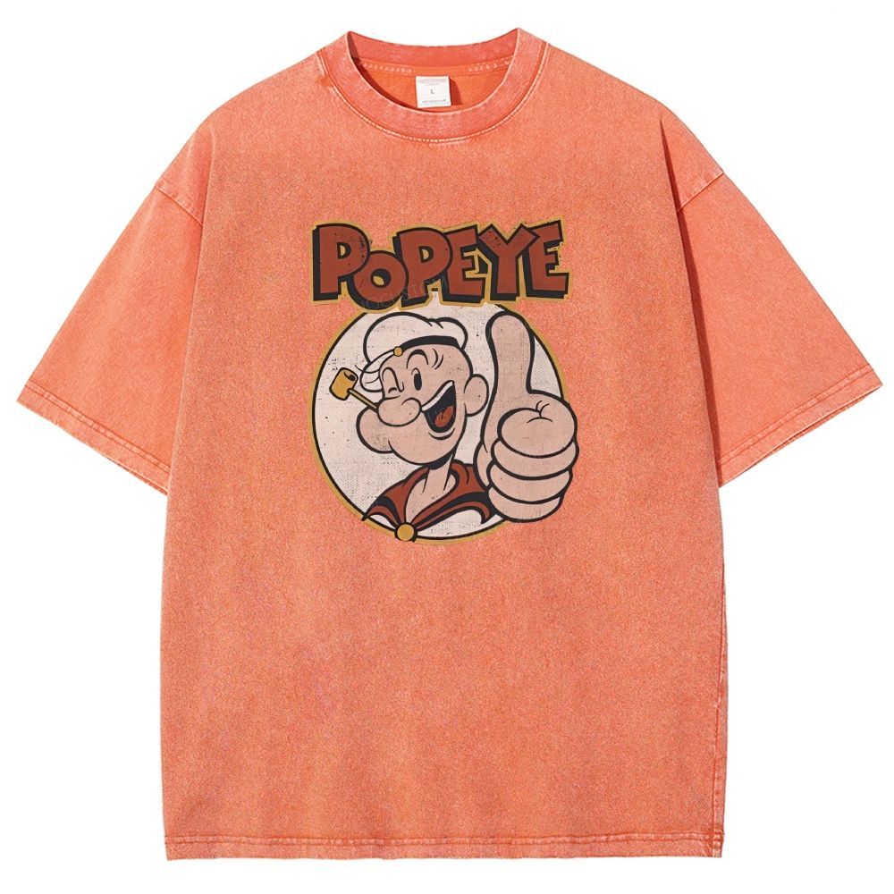 Retro Vintage Sailor Guy Thumbs‑up Washed T-shirt