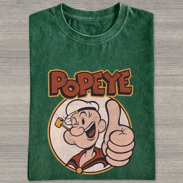 Retro Vintage Sailor Guy Thumbs‑up Washed T-shirt