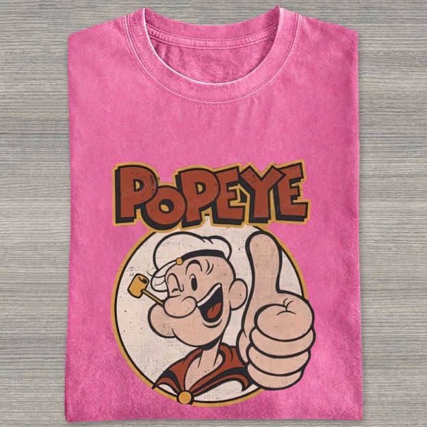 Retro Vintage Sailor Guy Thumbs‑up Washed T-shirt