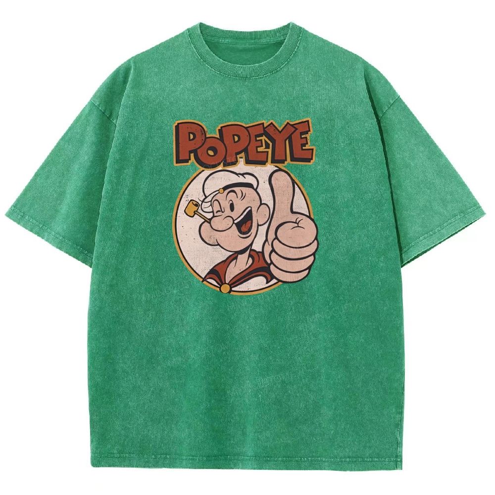 Retro Vintage Sailor Guy Thumbs‑up Washed T-shirt