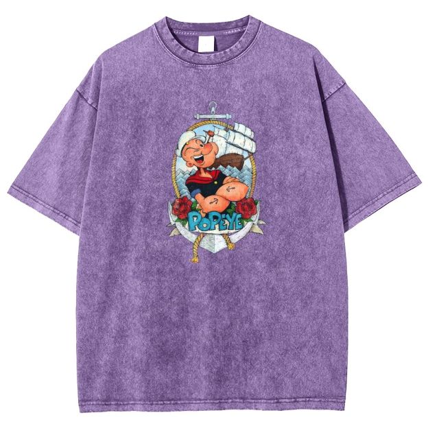 Vintage Nautical Sailor Tattoo Washed T-shirt